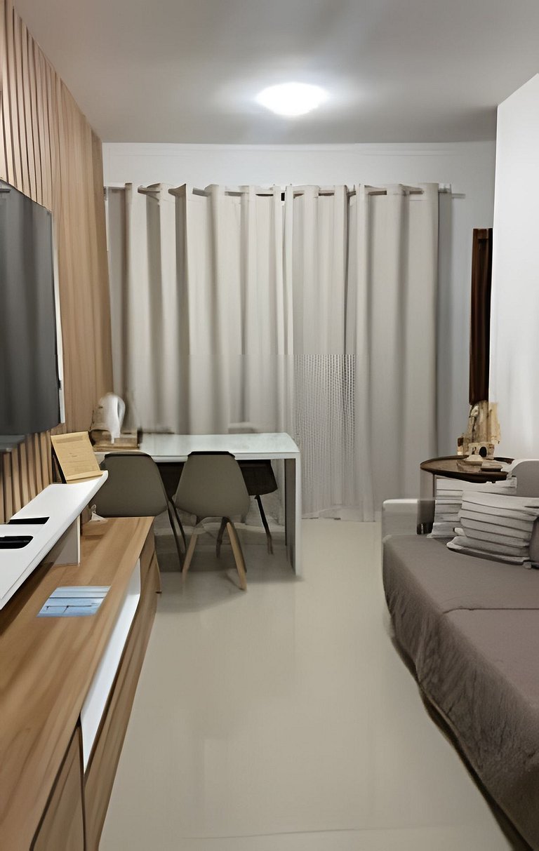 208 Férias na Praia - Apto 2 Qts com Varanda- Tranquilidade