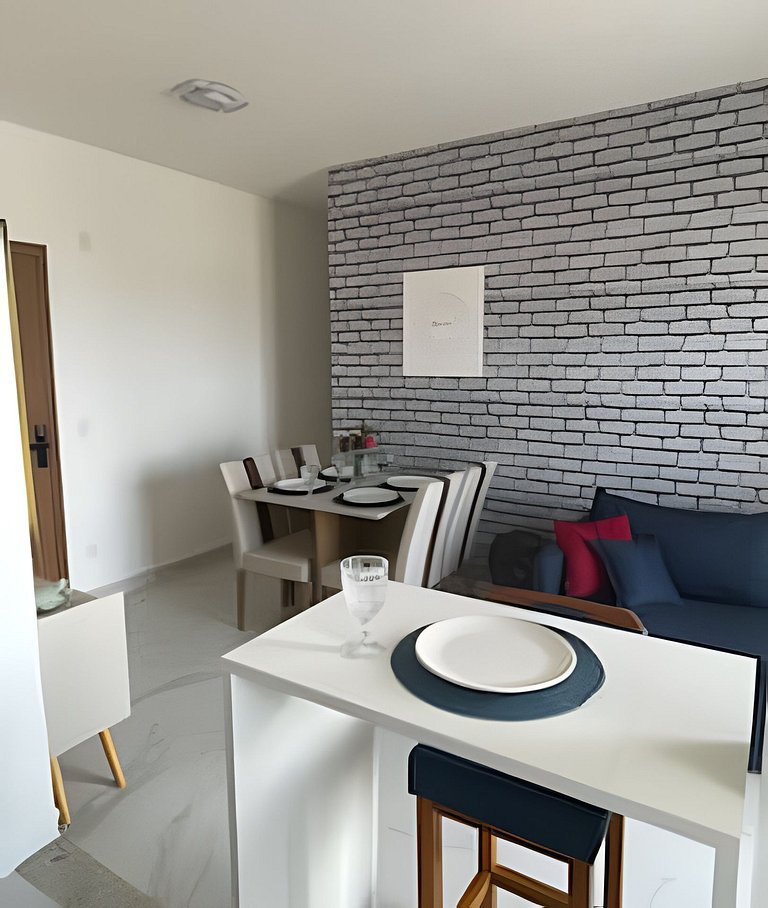 Apto 2 Qtos, Praia, Vista Incrível e Lazer Completo João Pes