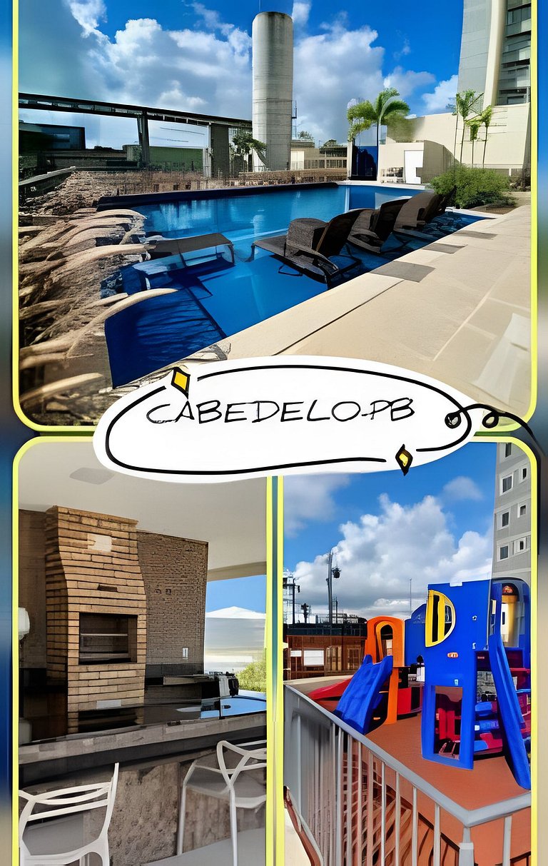 Lindo Apto Novo | Praia + Lazer Completo 2 Qtos João Pessoa