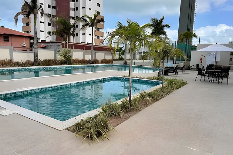 1205 Apto 2 Qtos com Suíte Vista mar João Pessoa