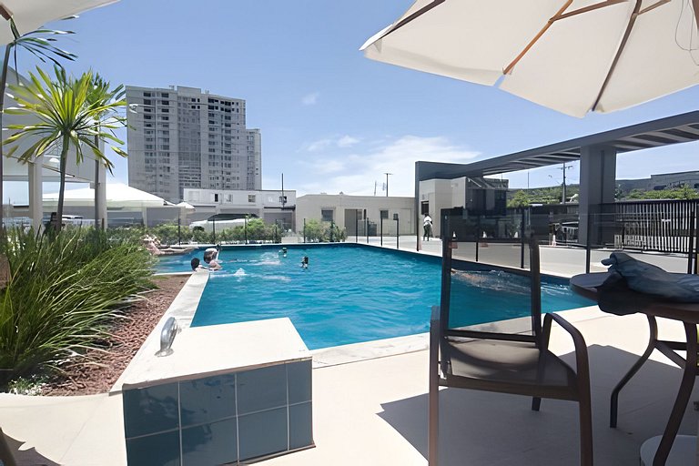 1102 apto 2 Qtos-Wi-Fi-Piscina-Verão-Varanda-Vista