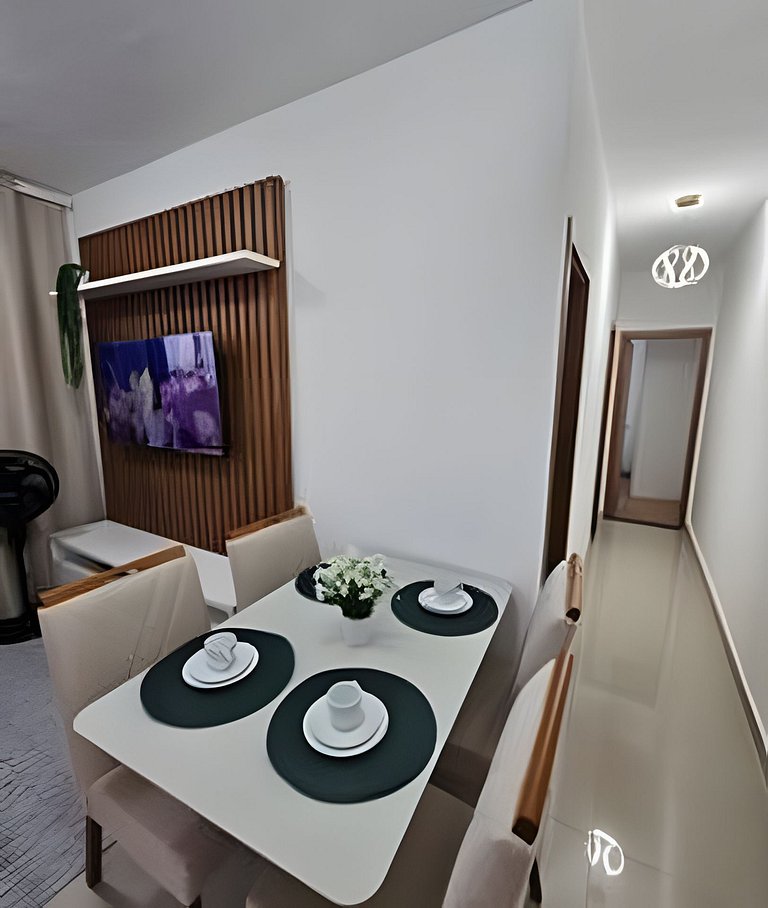 Apto 2 Qtos  Wi-Fi + garagem - Vista Mar - Piscina