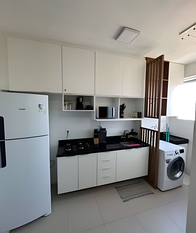 Apto 2 Qtos  Wi-Fi + garagem - Vista Mar - Piscina