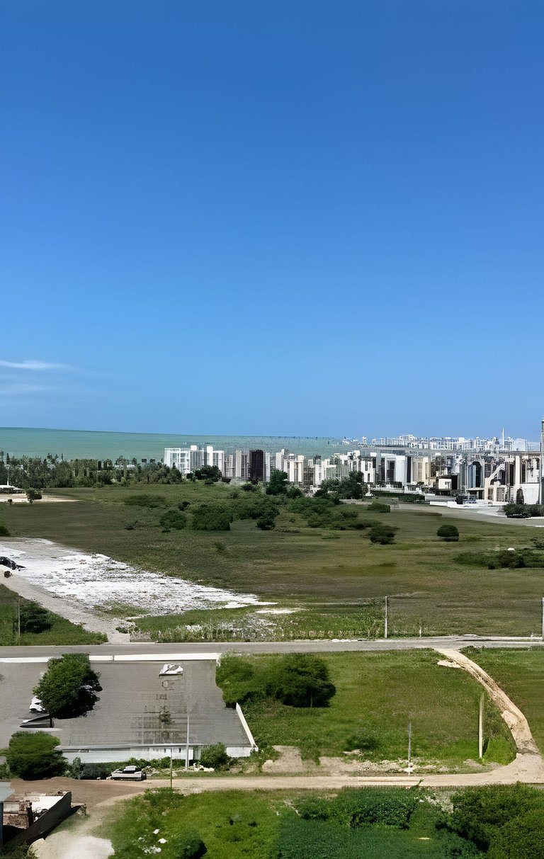 Apto 2 Qtos  Wi-Fi + garagem - Vista Mar - Piscina