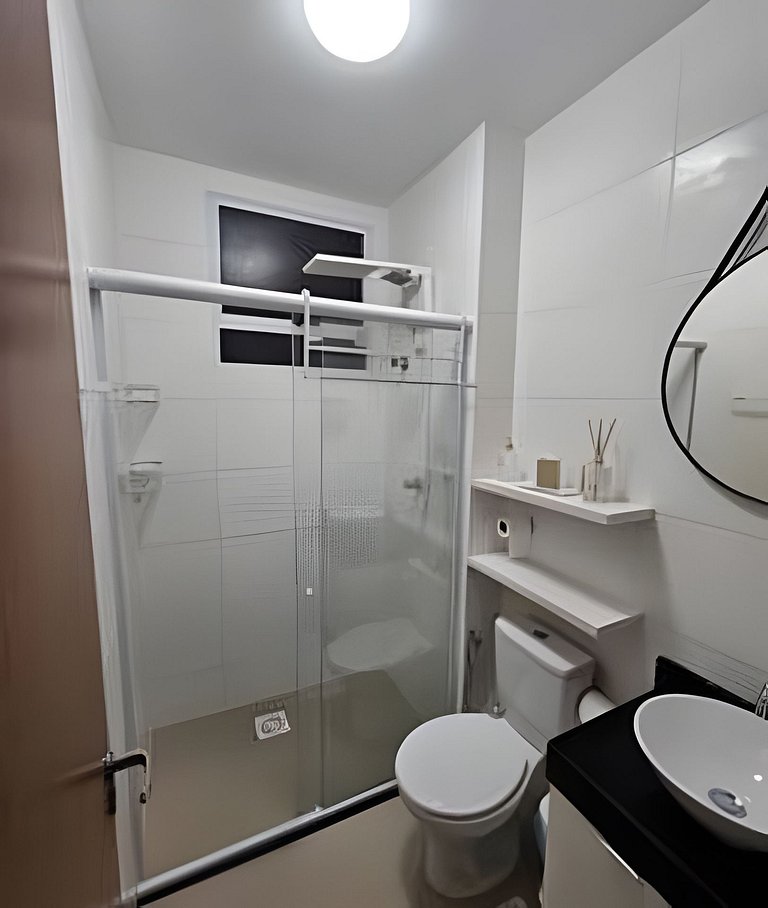 Apto 2 Qtos  Wi-Fi + garagem - Vista Mar - Piscina