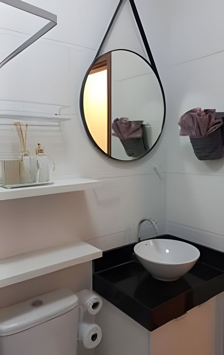 Apto 2 Qtos  Wi-Fi + garagem - Vista Mar - Piscina