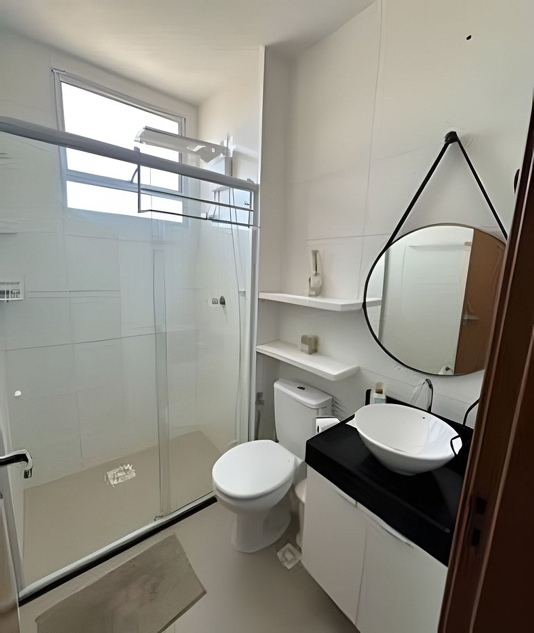 Apto 2 Qtos  Wi-Fi + garagem - Vista Mar - Piscina