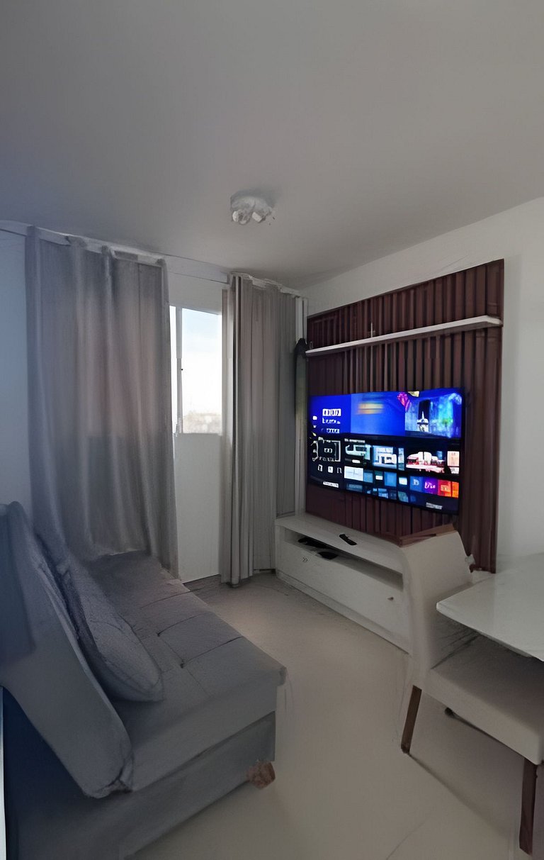 Apto 2 Qtos  Wi-Fi + garagem - Vista Mar - Piscina