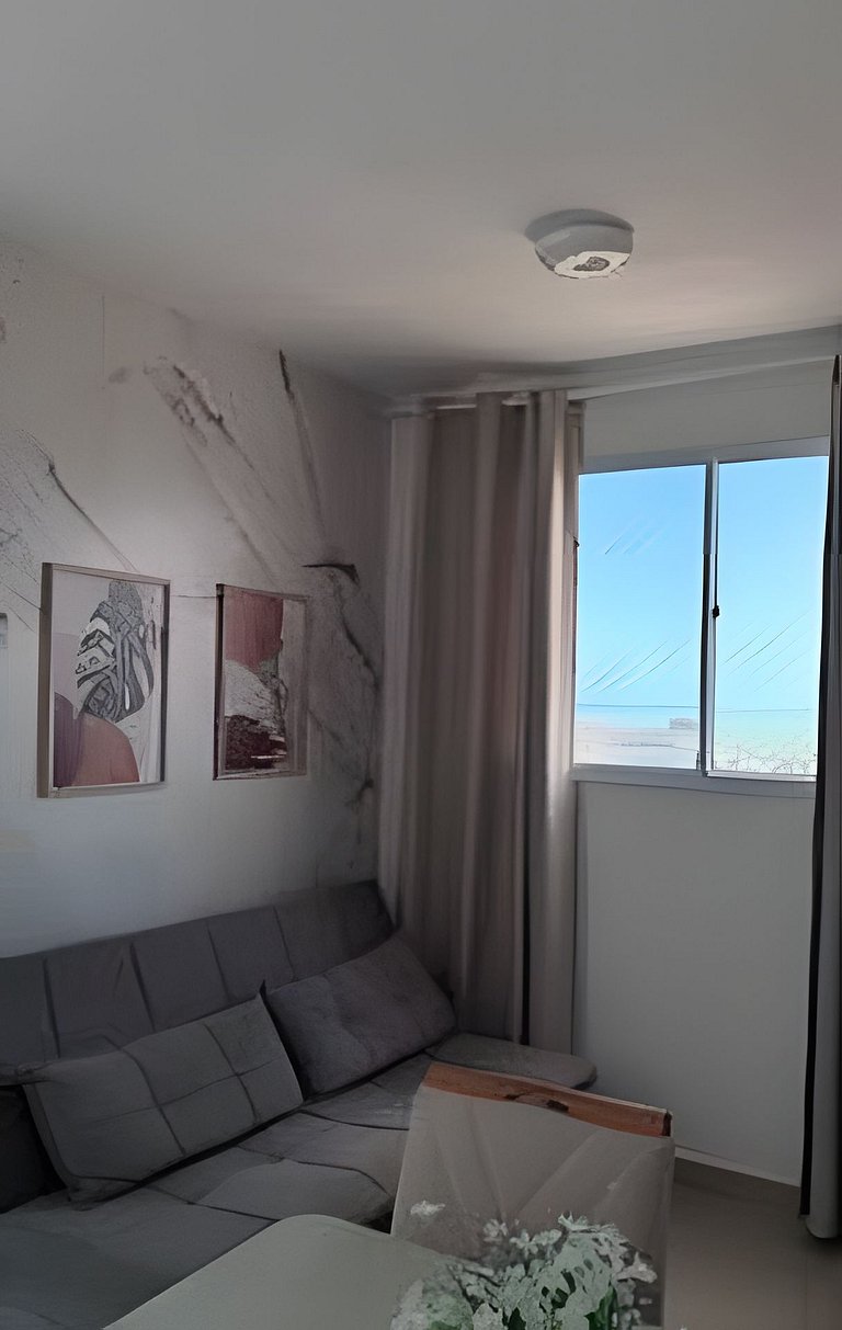 Apto 2 Qtos  Wi-Fi + garagem - Vista Mar - Piscina
