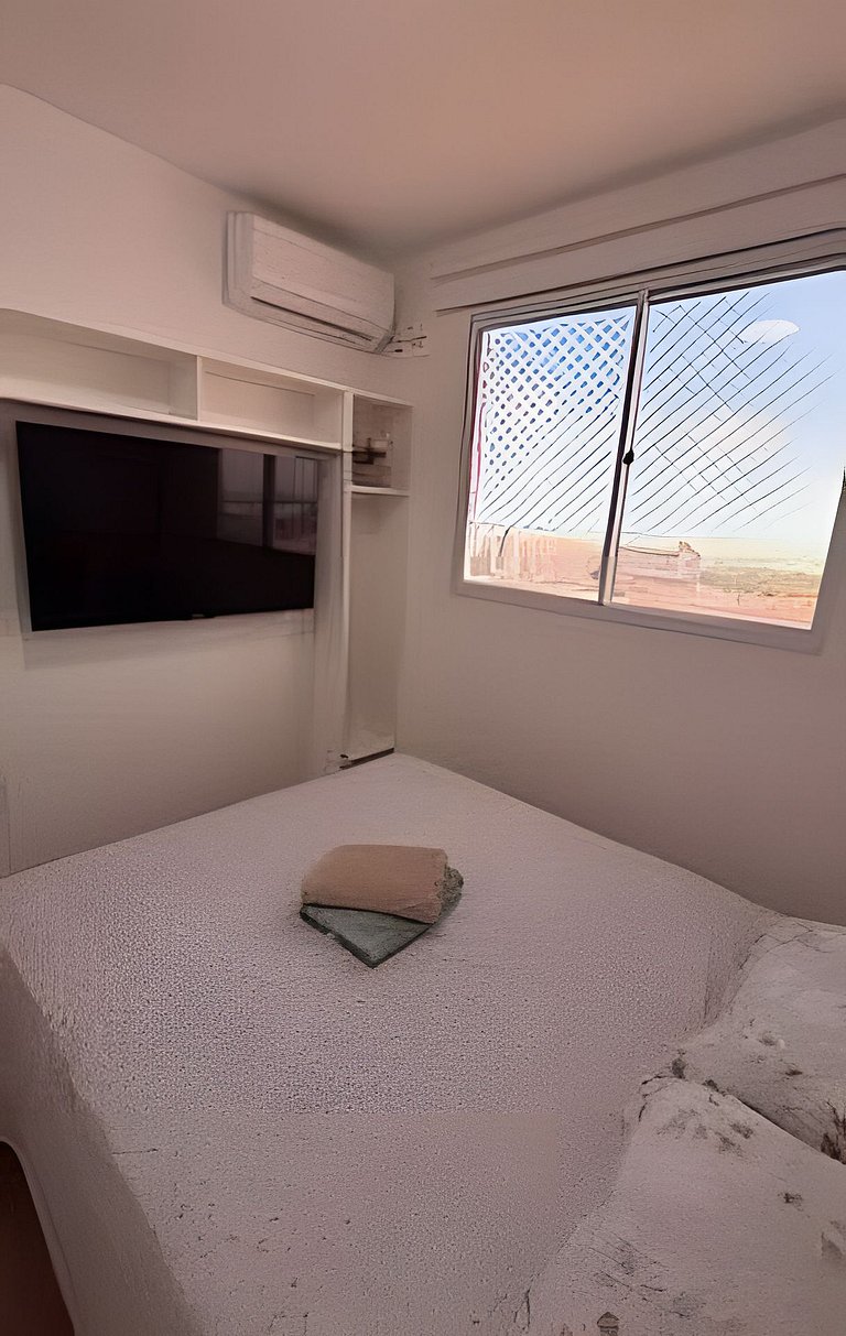 Apto 2 Qtos  Wi-Fi + garagem - Vista Mar - Piscina