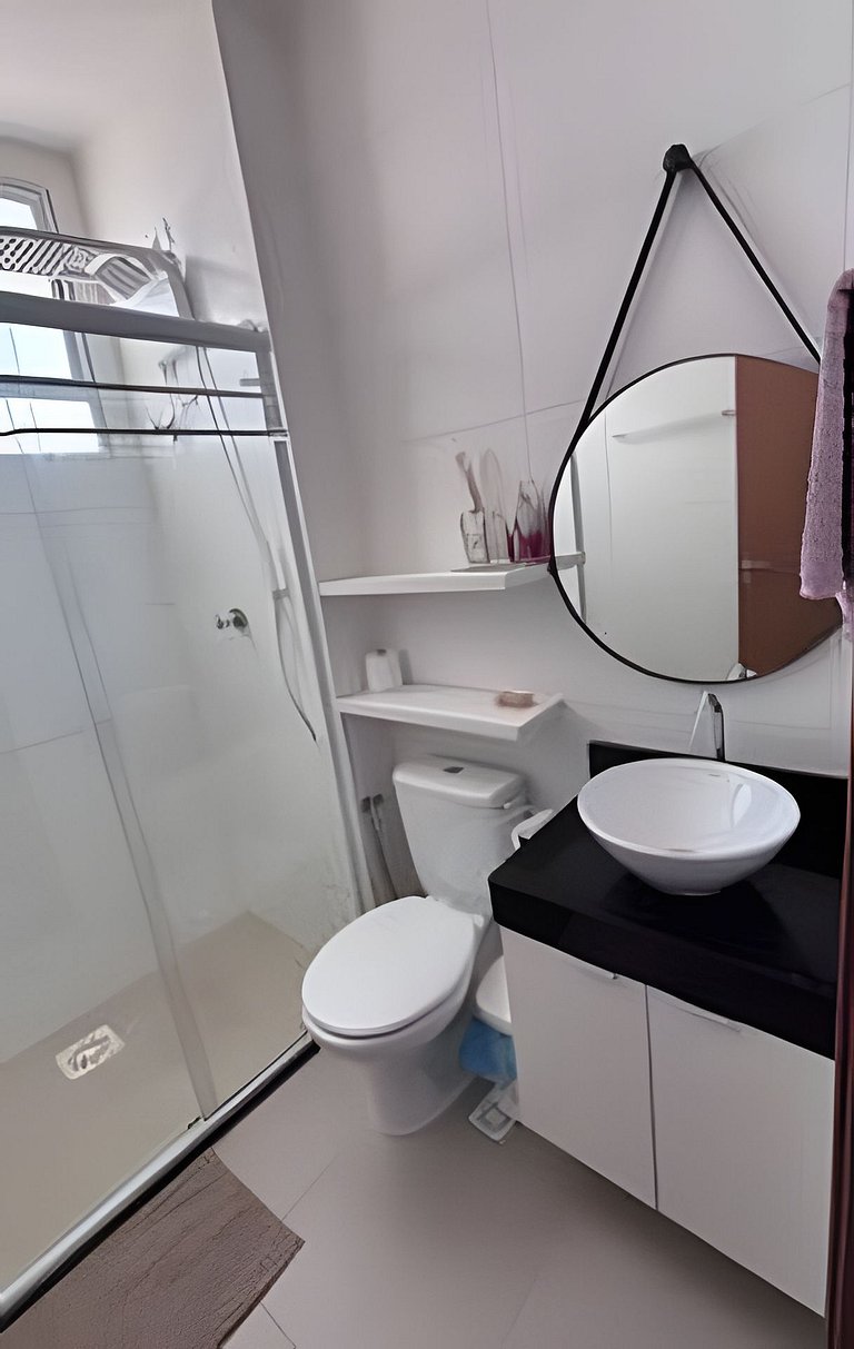 Apto 2 Qtos  Wi-Fi + garagem - Vista Mar - Piscina