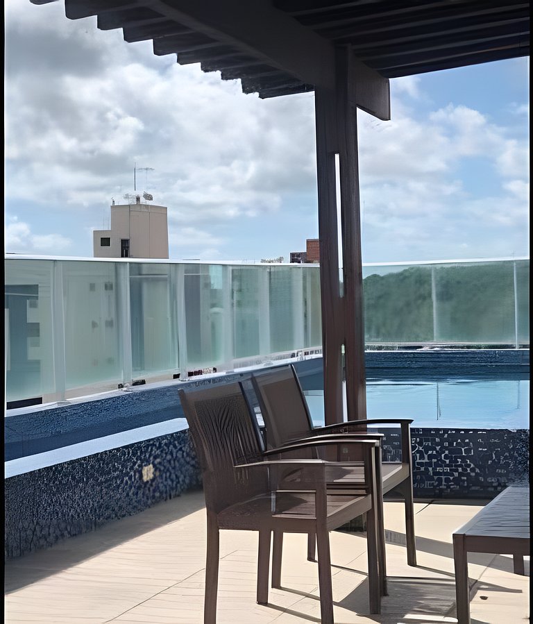 (409) Conforto em Cabo Branco • 2 Qtos  • Piscina
