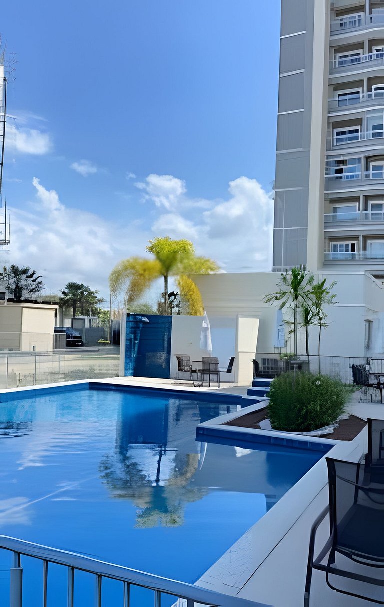 Apto 2 Qtos- Wi-Fi - Piscina - Lazer Completo