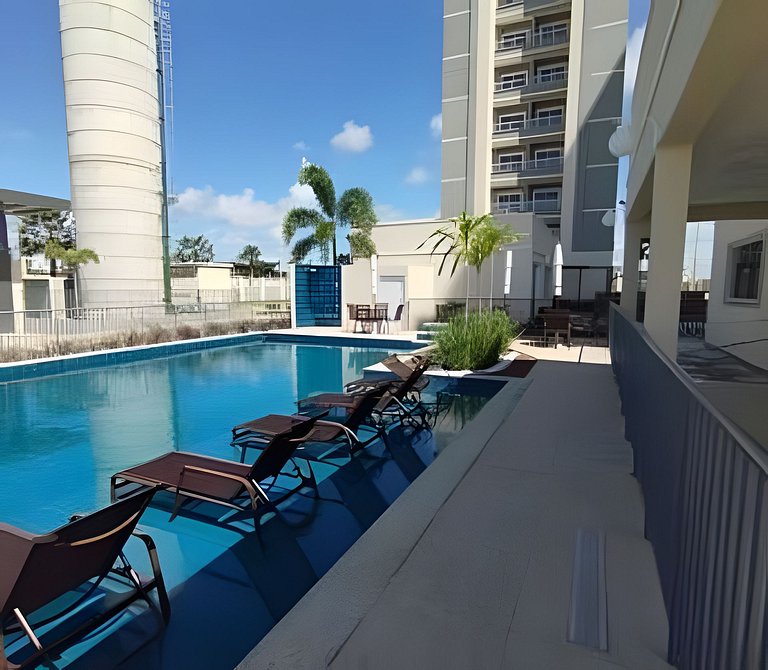 Apto 2 Qtos- Wi-Fi - Piscina - Lazer Completo