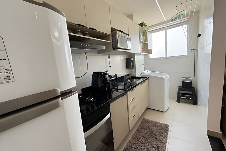 2 Qtos Lindo Apto| Praia +Lazer Completo+ Wi-Fi