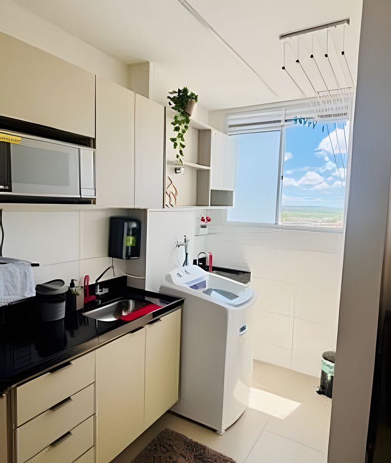 2 Qtos Lindo Apto| Praia +Lazer Completo+ Wi-Fi