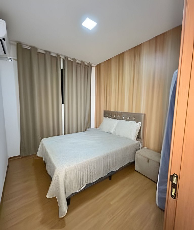 2 Qtos Lindo Apto| Praia +Lazer Completo+ Wi-Fi