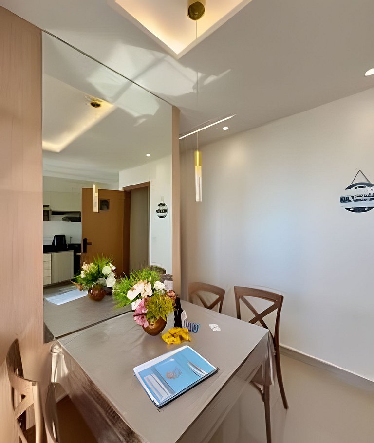 2 Qtos Lindo Apto| Praia +Lazer Completo+ Wi-Fi