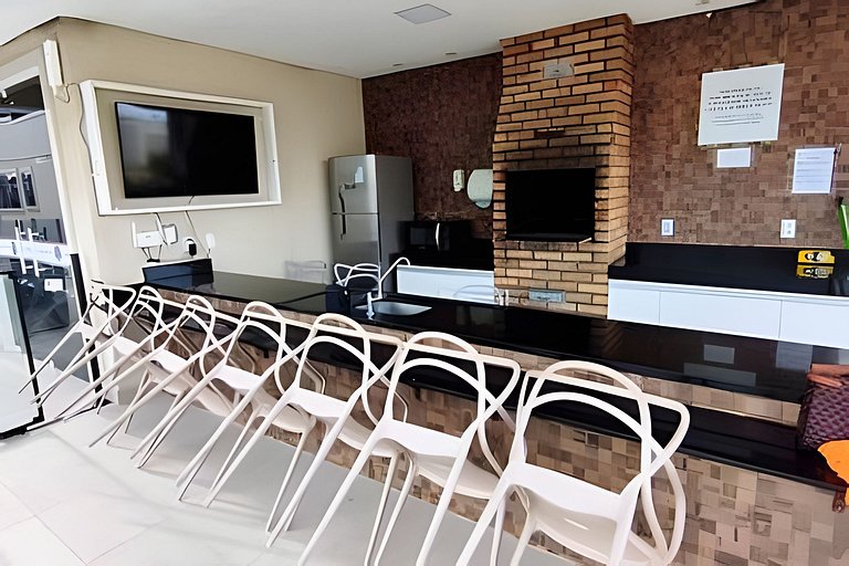 2 Qtos Lindo Apto| Praia +Lazer Completo+ Wi-Fi