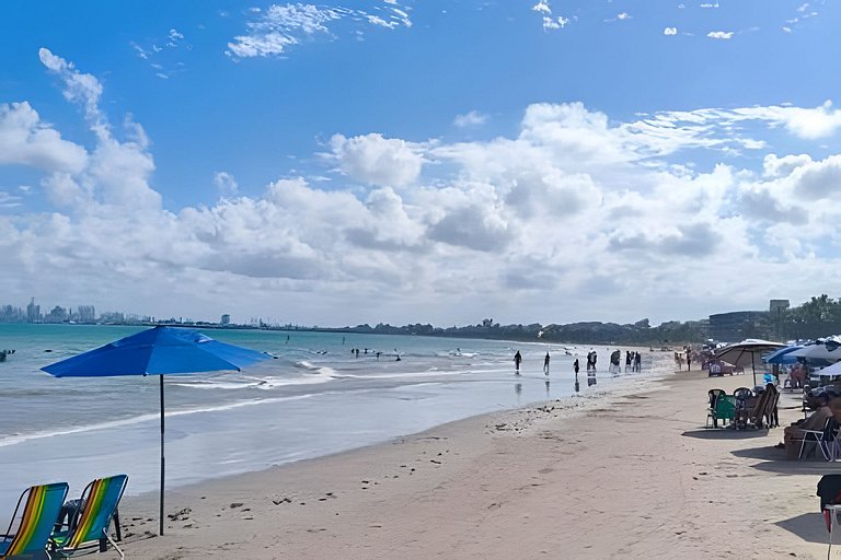2 Qtos Lindo Apto| Praia +Lazer Completo+ Wi-Fi