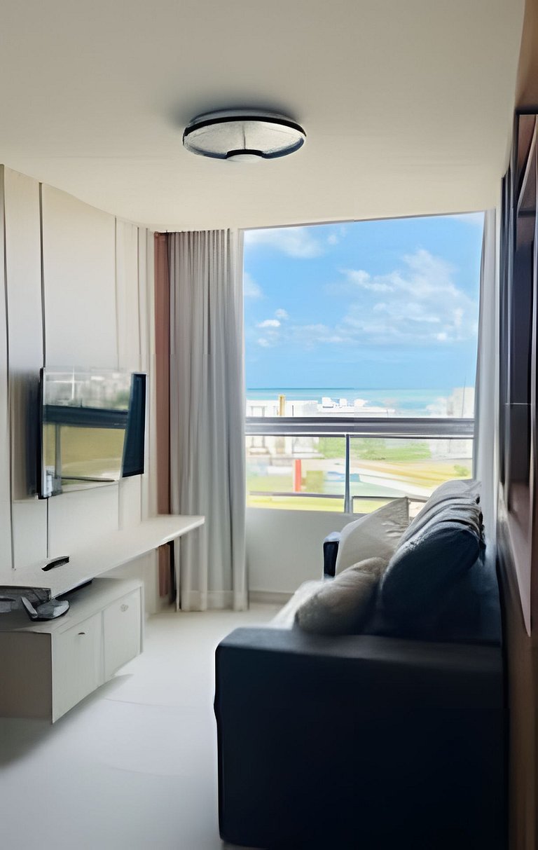 1501-Apto 2 Qts Vista Mar - Lazer e Tranquilidade