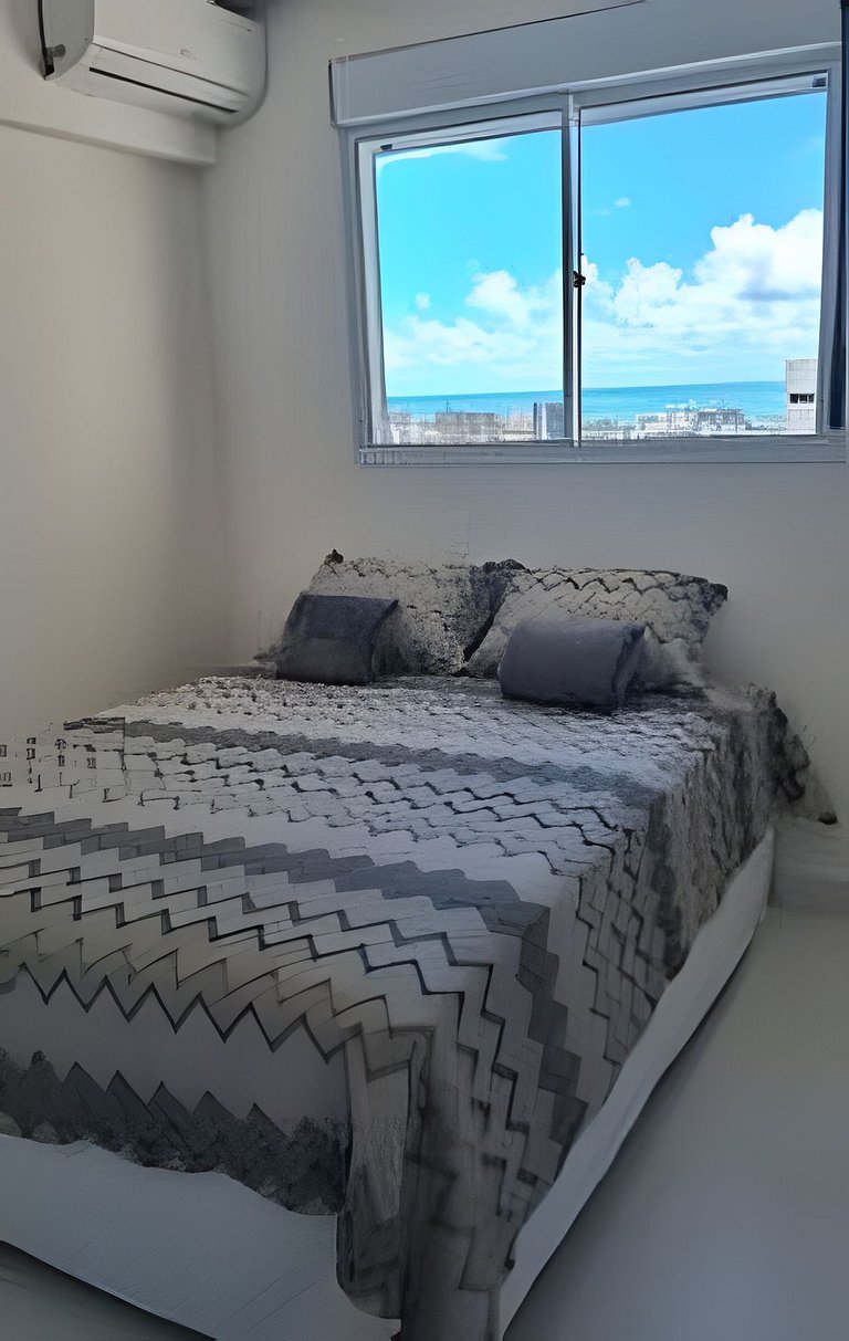 1501-Apto 2 Qts Vista Mar - Lazer e Tranquilidade