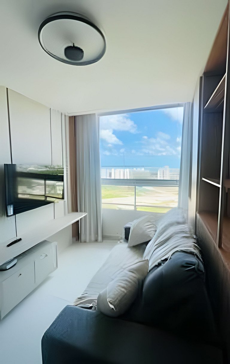 1501-Apto 2 Qts Vista Mar - Lazer e Tranquilidade