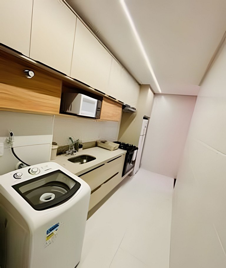 1501-Apto 2 Qts Vista Mar - Lazer e Tranquilidade