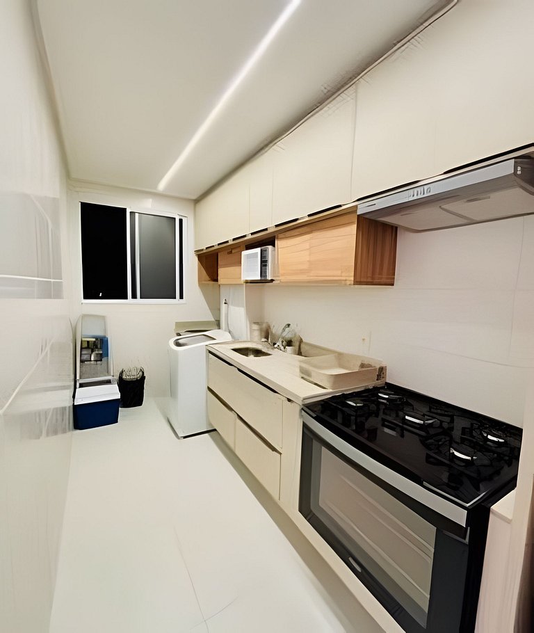 1501-Apto 2 Qts Vista Mar - Lazer e Tranquilidade