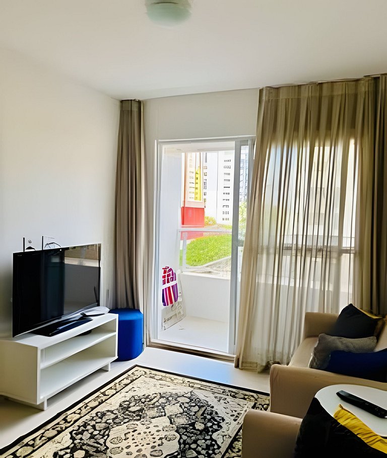 Apto 2 Qtos / Varanda / WiFi / Sol / Verão / Mar