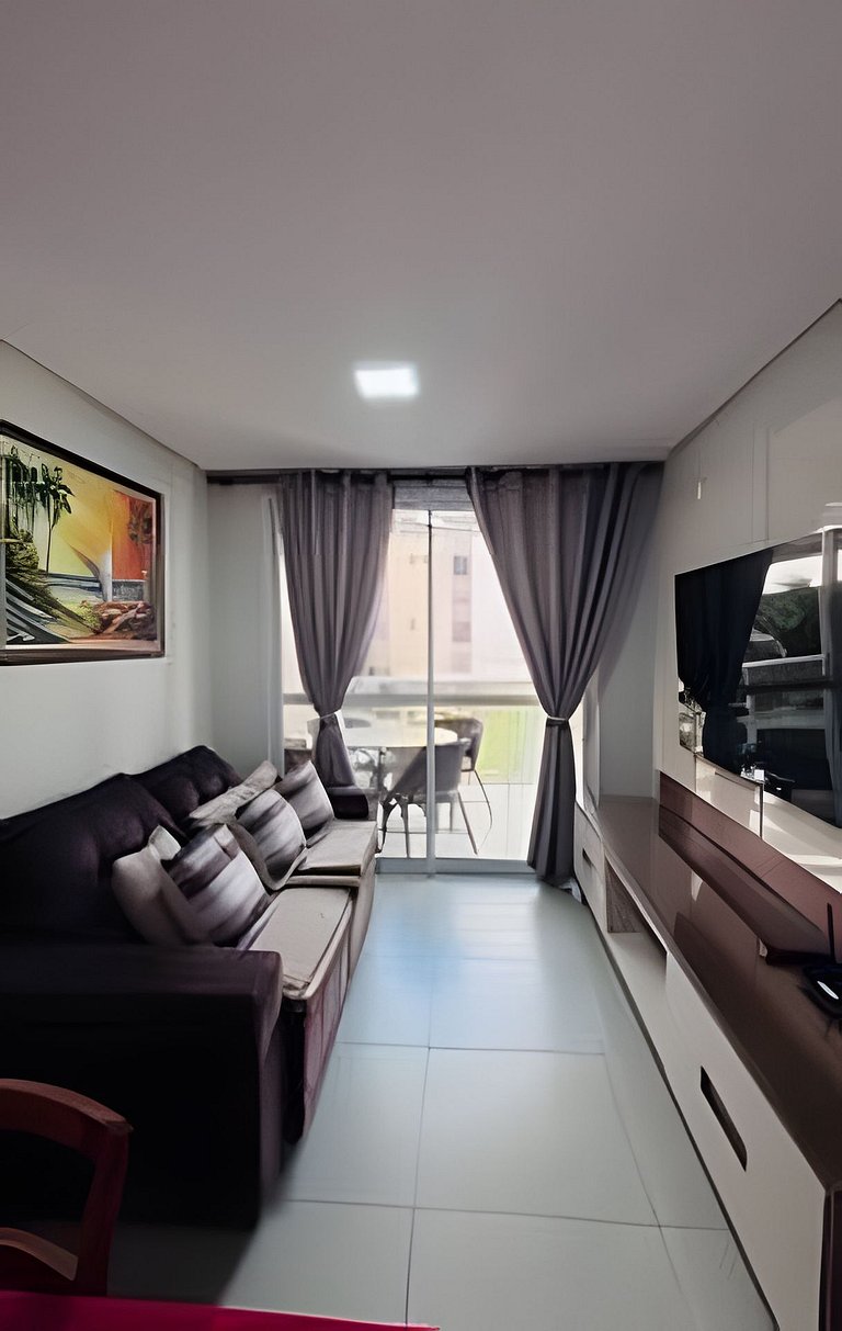 2 Qtos l Varanda | Piscina | Wi-Fi | Garagem
