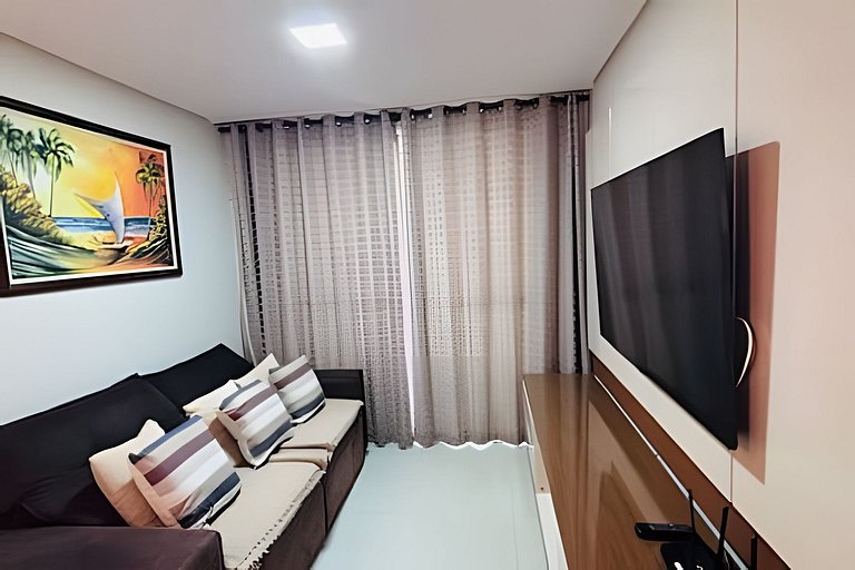 2 Qtos l Varanda | Piscina | Wi-Fi | Garagem