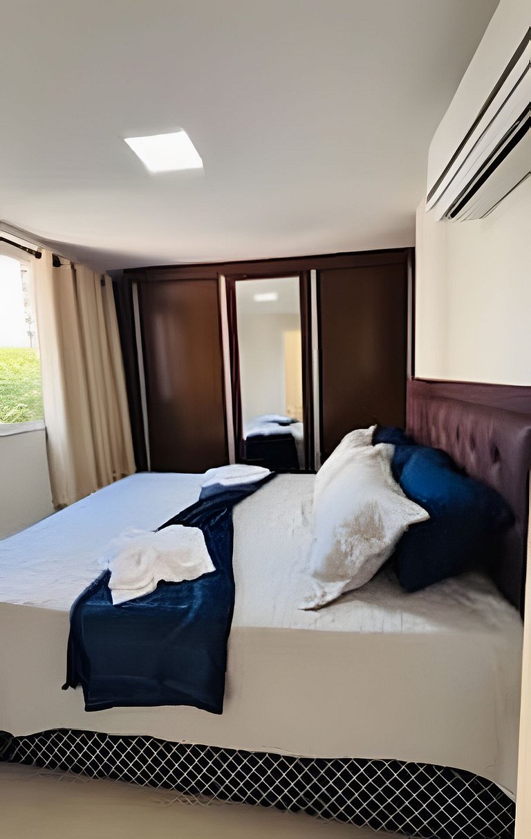 2 Qtos l Varanda | Piscina | Wi-Fi | Garagem
