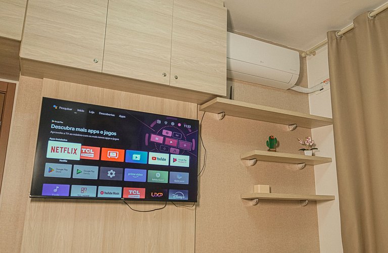 2 Qtos Lindo Apto| Praia +Lazer Completo+ Wi-Fi