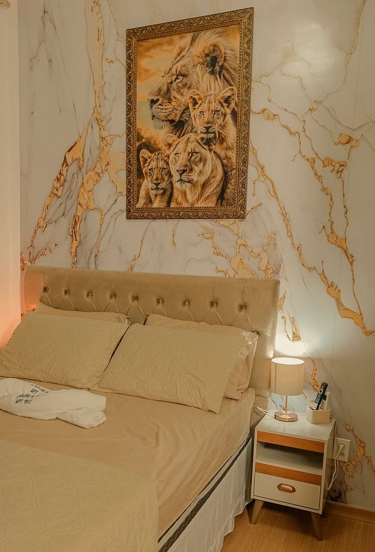 2 Qtos Lindo Apto| Praia +Lazer Completo+ Wi-Fi