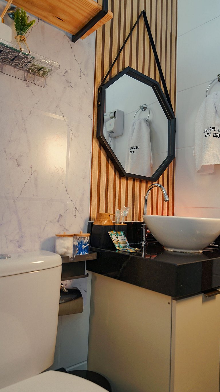 2 Qtos Lindo Apto| Praia +Lazer Completo+ Wi-Fi