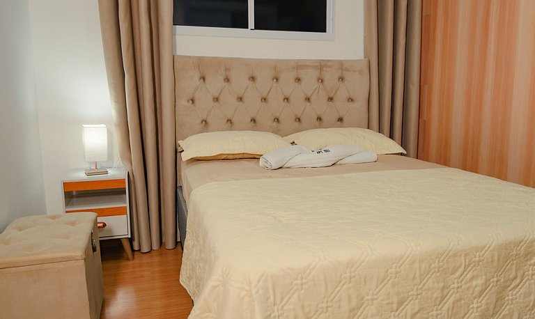 2 Qtos Lindo Apto| Praia +Lazer Completo+ Wi-Fi