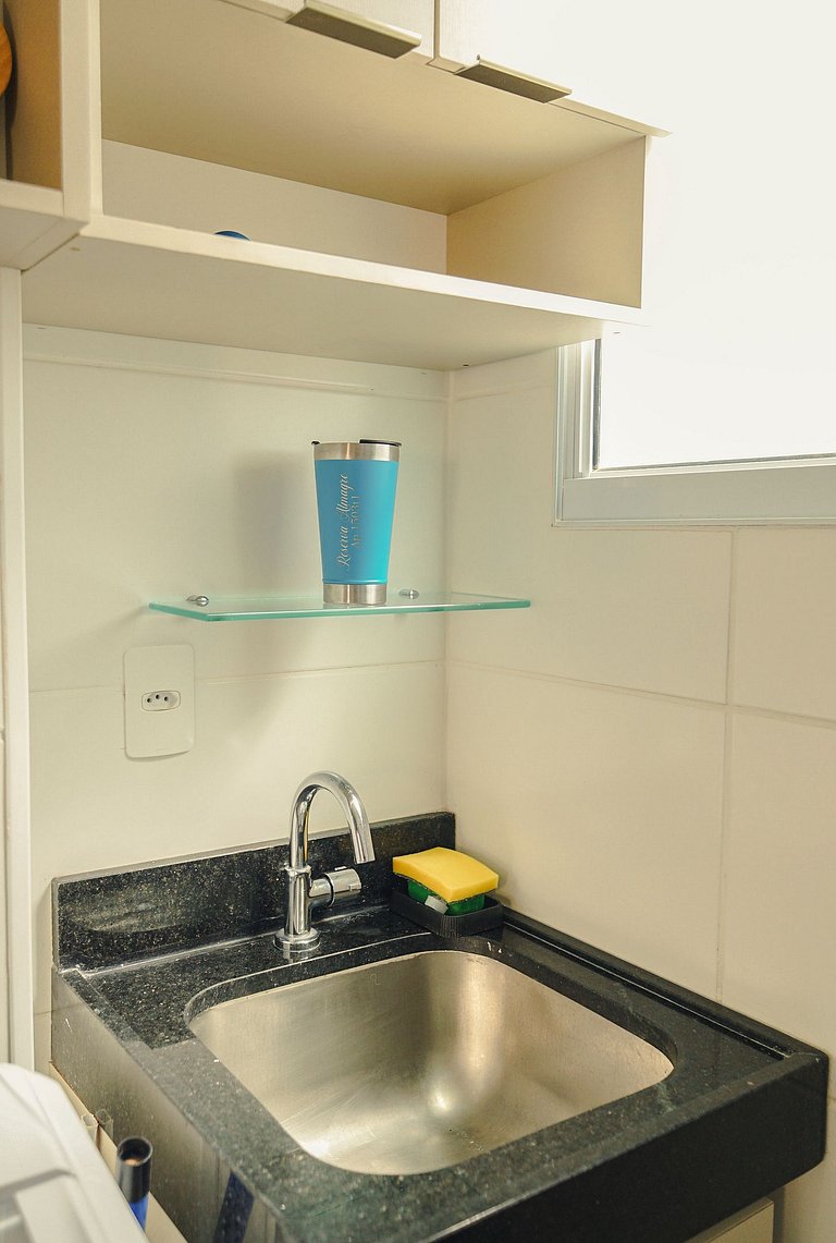 2 Qtos Lindo Apto| Praia +Lazer Completo+ Wi-Fi