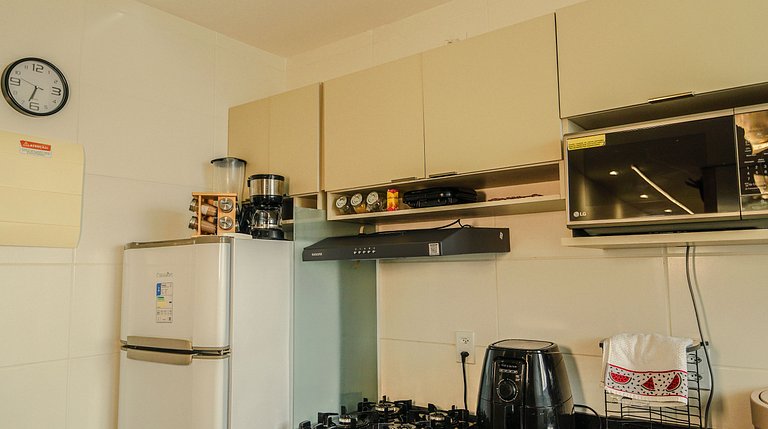 2 Qtos Lindo Apto| Praia +Lazer Completo+ Wi-Fi
