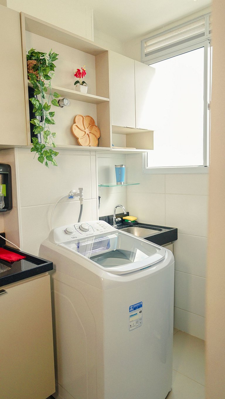 2 Qtos Lindo Apto| Praia +Lazer Completo+ Wi-Fi