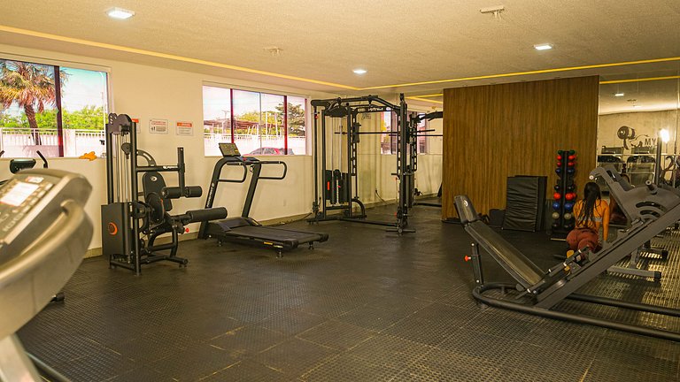 2 Qtos Lindo Apto| Praia +Lazer Completo+ Wi-Fi