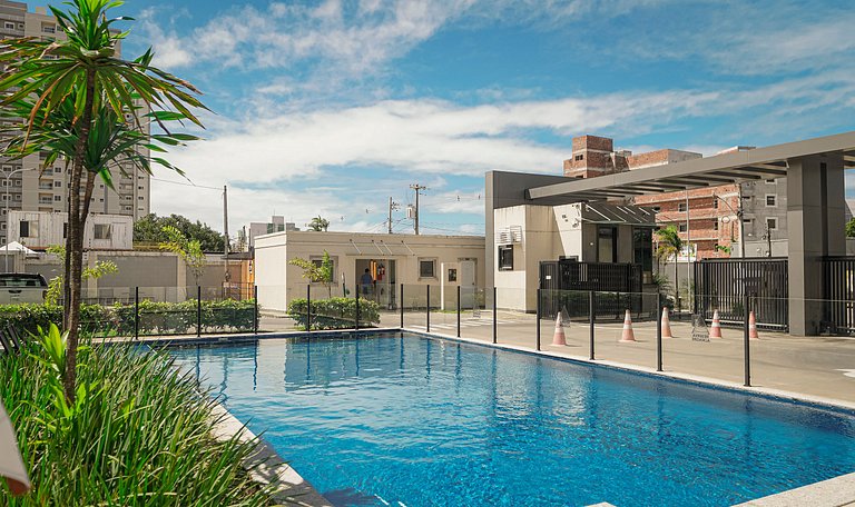 2 Qtos Lindo Apto| Praia +Lazer Completo+ Wi-Fi