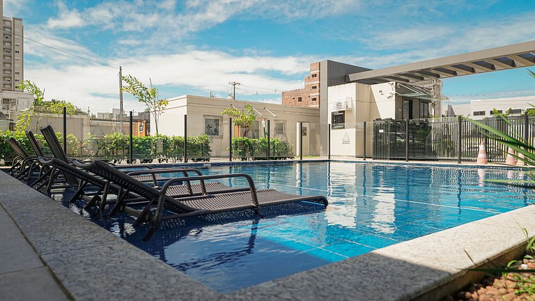 2 Qtos Lindo Apto| Praia +Lazer Completo+ Wi-Fi