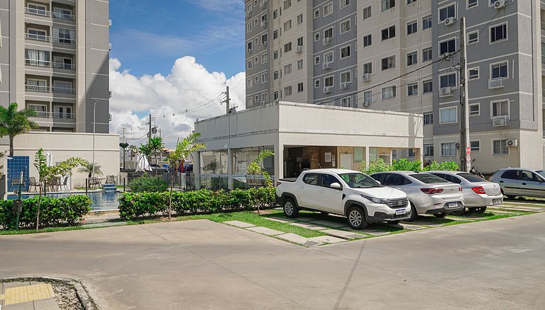 2 Qtos Lindo Apto| Praia +Lazer Completo+ Wi-Fi