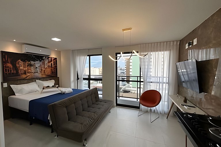Flat em Tambaú a 400m da praia + rooftop