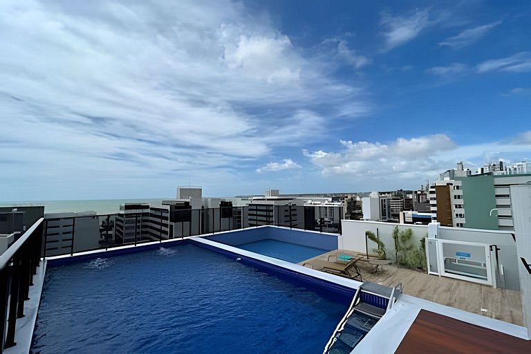 Flat em Tambaú a 400m da praia + rooftop